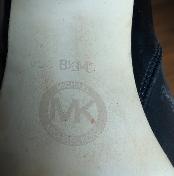 MICHAEL Michael Kors Evaline Heeled Booties Black Size 8.5 - Picture 8 of 10
